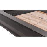 Plank & Hide Paxton Shuffleboard Table with Free Bowling Pin Set