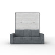 Maxima House European Queen size Vertical Murphy Bed Invento with a Sofa