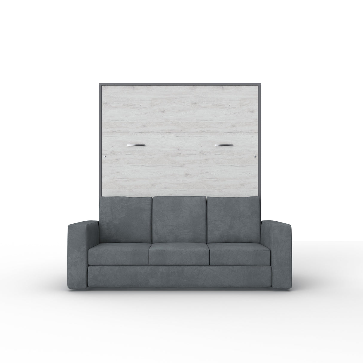 Maxima House European Queen size Vertical Murphy Bed Invento with a Sofa