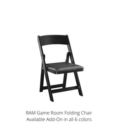 RAM Game Room 48" Folding Game Table Set with 4 Chairs