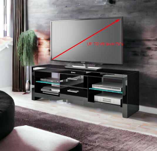 Maxima House TV Stand ANDORA, for up to 65 inch TV's glossy with LED