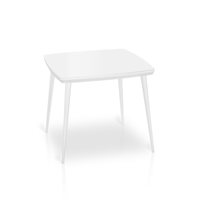 Maxima House ESSAI Square Glass Top Dining Table