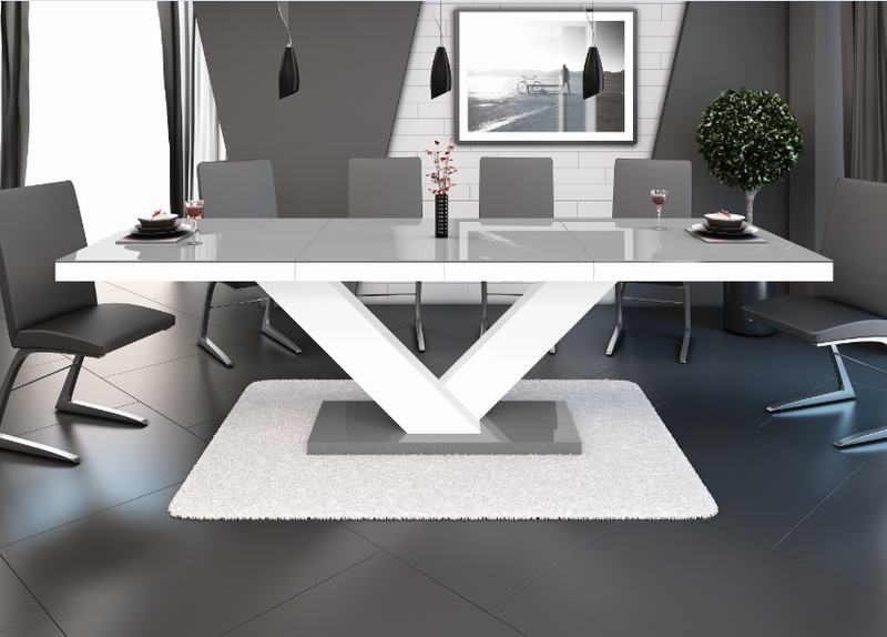 Maxima House Dining Table VICTORIA with 2 Extension for up to 10 people