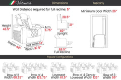 Valencia Tuscany Single Home Theater Seat