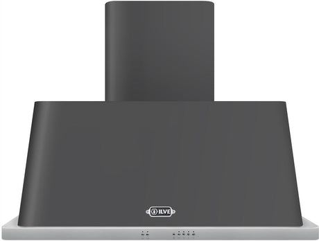 ILVE 40" Majestic Wall Mount Range Hood with 600 CFM Blower Antigrease Filter 2 Warming Lights Filter Light Indicator Autooff Function and 4 Fan Speeds (UAM100)