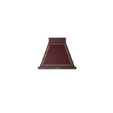 ILVE 30" Nostalgie style wallmounted extractor Range hood in steel or painted steel with frames - UANB30