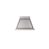ILVE 36" Nostalgie style wallmounted extractor Range hood in steel or painted steel with frames - UANB36