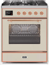 ILVE Majestic 30 Inch Dual Fuel Range Burner Top 5 Burners - UM30DNE3