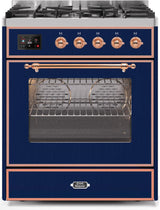 ILVE Majestic 30 Inch Dual Fuel Range Burner Top 5 Burners - UM30DNE3