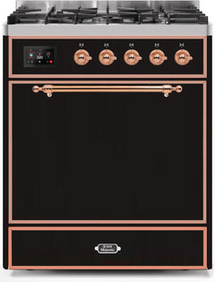 ILVE Majestic 30 Inch Dual Fuel Range Burner Top 5 Burners UM30DQNE3WHPLP