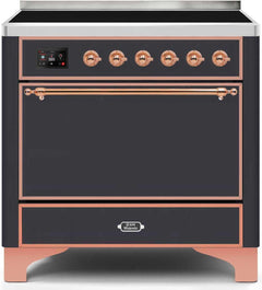 ILVE Majestic 36 Inch All Electric Range Induction UMI09QNS3WHP