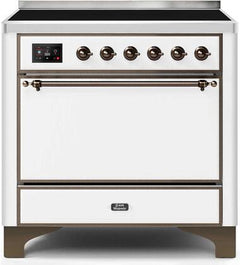 ILVE Majestic 36 Inch All Electric Range Induction UMI09QNS3WHP