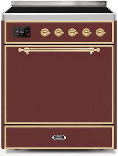 ILVE Majestic 30 Inch All Electric Range Induction UMI30QNE3WHP