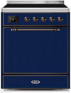 ILVE Majestic 30 Inch All Electric Range Induction UMI30QNE3WHP