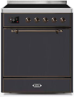 ILVE Majestic 30 Inch All Electric Range Induction UMI30QNE3WHP