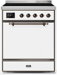 ILVE Majestic 30 Inch All Electric Range Induction UMI30QNE3WHP