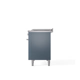 ILVE Professional Plus II 48" Dual Fuel Range with 5 Sealed Burners Griddle French Top Triple Glass Door - UP48FSWMP
