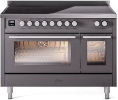 ILVE Professional Plus 48 Inch All Electric Range Induction UPI486WMPWH
