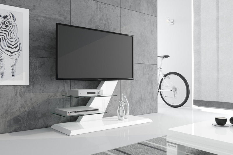 Maxima House TV Floor Stand VENTO with 2 Media Shelves