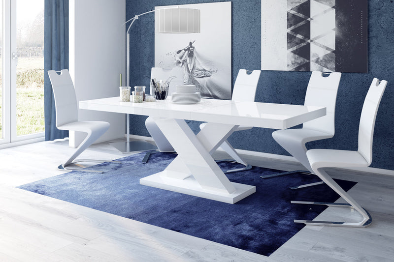 Maxima House Dining Table XENON with 1 Extension for up to 8 people
