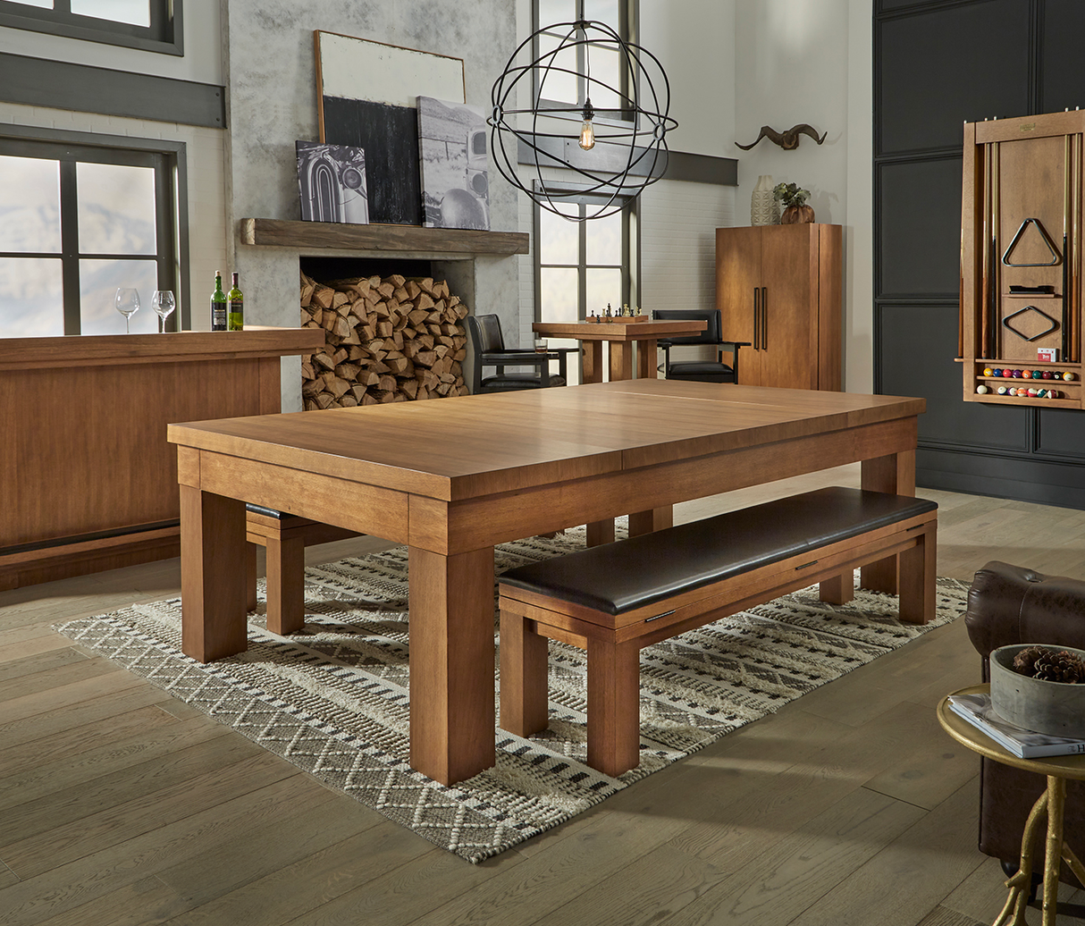 American Heritage Billiards Alta Dining Conversion Top (Brushed Walnut)