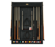 American Heritage Billiards Alta Wall Mounted Cue Rack 12 (Black Ash)