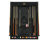 American Heritage Billiards Alta Wall Mounted Cue Rack 12 (Black Ash)