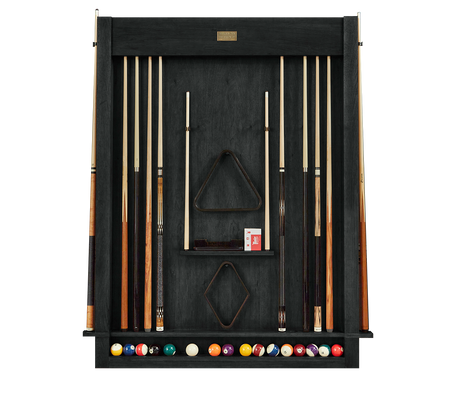 American Heritage Billiards Alta Wall Mounted Cue Rack 12 (Black Ash)