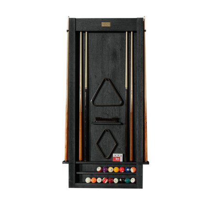 American Heritage Billiards Alta Wall Mounted Cue Rack 6 (Black Ash)