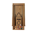 American Heritage Billiards Alta Wall Mounted Cue Rack 6 (Brushed Walnut)