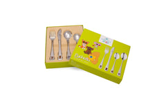 Maxima House ANIMALS Children 4 Piece 18/10 Stainless Steel Flatware Set