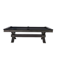 Plank & Hide Axton Steel Pool Table with Free Accessory Kit, Free Steel Cue Rack