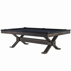 Plank & Hide Axton Steel Pool Table with Free Accessory Kit, Free Steel Cue Rack