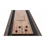 Plank & Hide Beaumont Shuffleboard Table with Free Bowling Pin Set