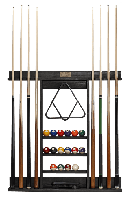 American Heritage Billiards Bluegrass Wall Rack (Black Ash)