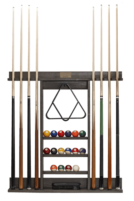 American Heritage Billiards Bluegrass Wall Rack (Charcoal)