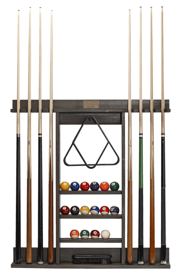 American Heritage Billiards Bluegrass Wall Rack (Charcoal)
