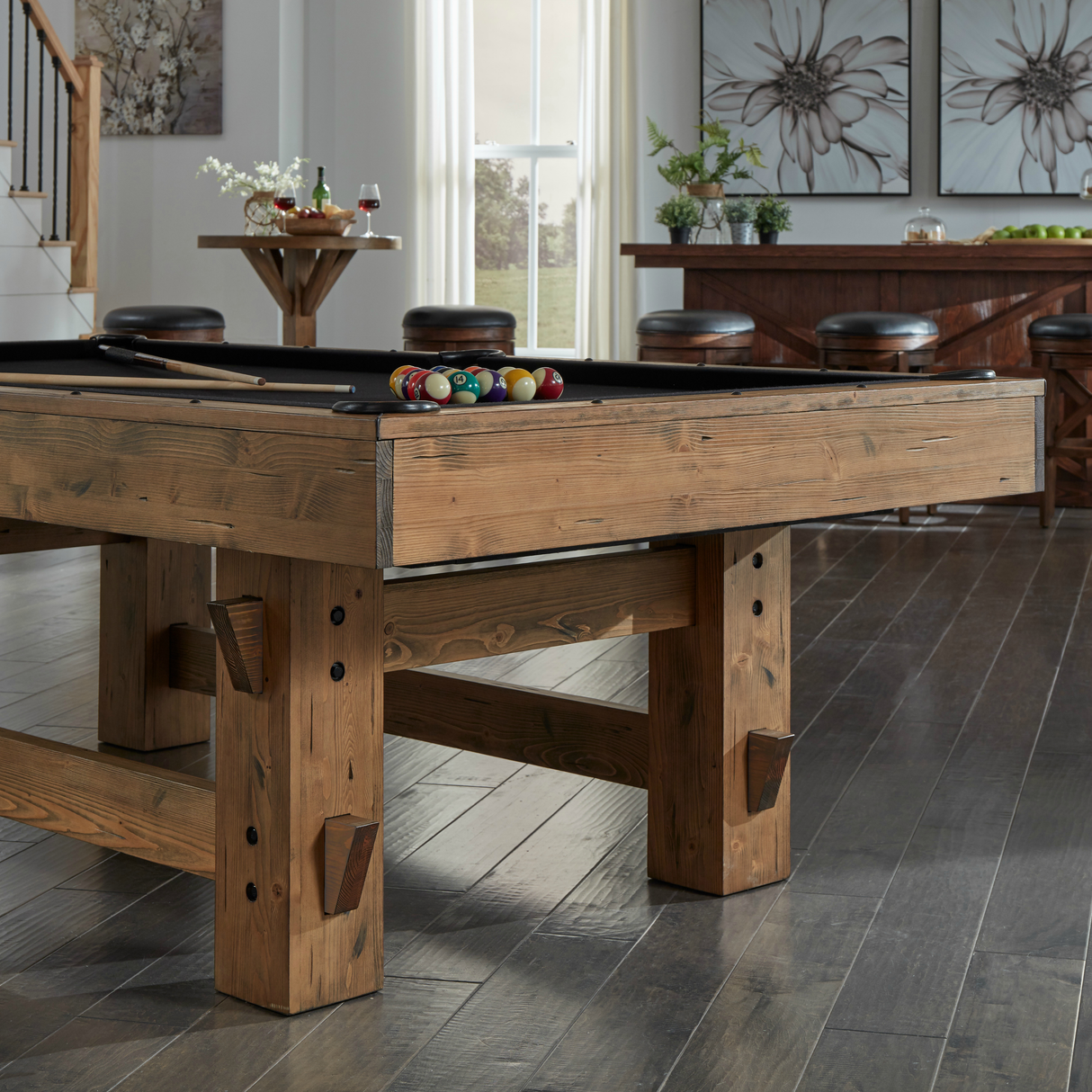 American Heritage Billiards Bristol 8' Pool Table (Harvest)