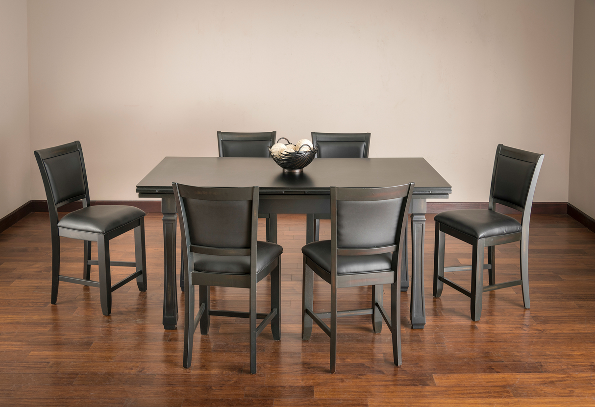 American Heritage Billiards Burlington Game Table Set (Peppercorn)
