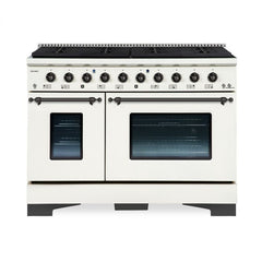 Hallman Classico Series 48" Gas Freestanding Range with Bronze Trim