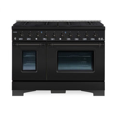 Hallman Classico Series 48" Gas Freestanding Range with Bronze Trim