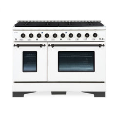 Hallman Classico Series 48" Gas Freestanding Range with Bronze Trim