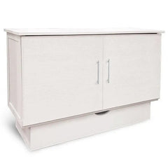 Arason Creden-ZzZ Madrid Murphy Full/Queen Cabinet Bed Brushed White