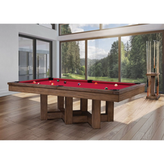 Plank & Hide Covington Wood Pool Table (Size 8') 87044-MOD with Free Accessory Kit