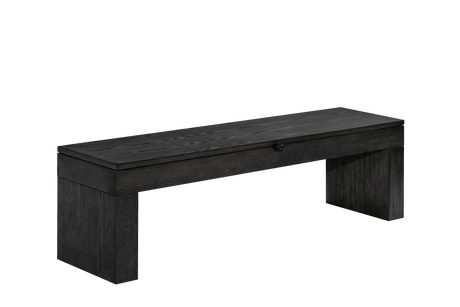 American Heritage Billiards Dining Storage Bench (Black Ash)