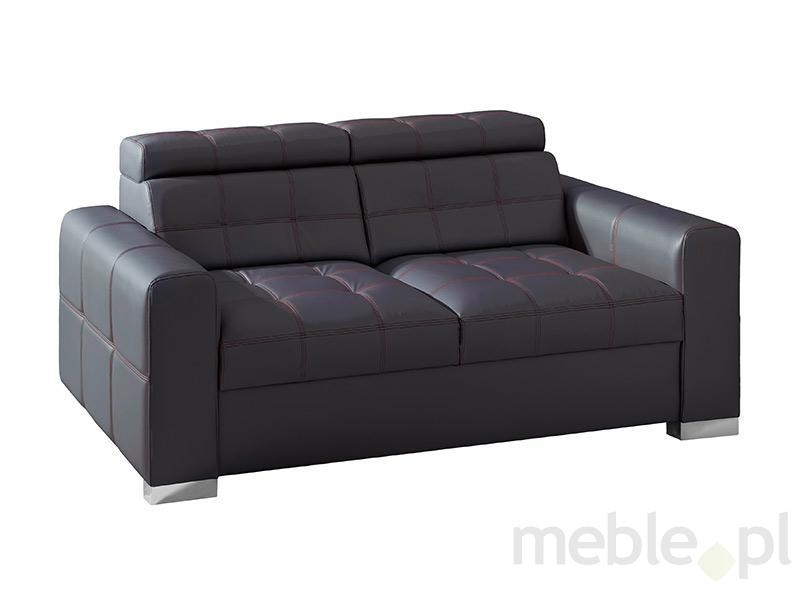 Maxima House Loveseat IRYS 2 Black/ Red stiches