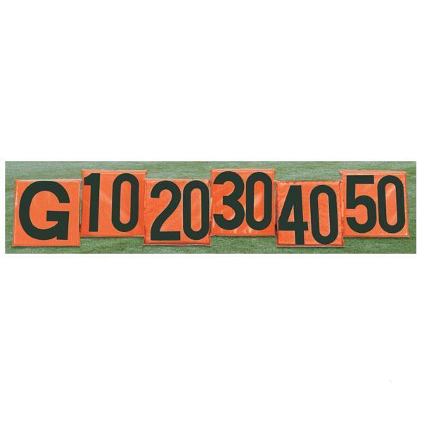 First Team Football Side Line Markers - Black on Orange FT6000SLM