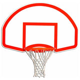 Gared 35” x 54” Rear-Mount Fan-Shape Steel Basketball Backboard 1266B