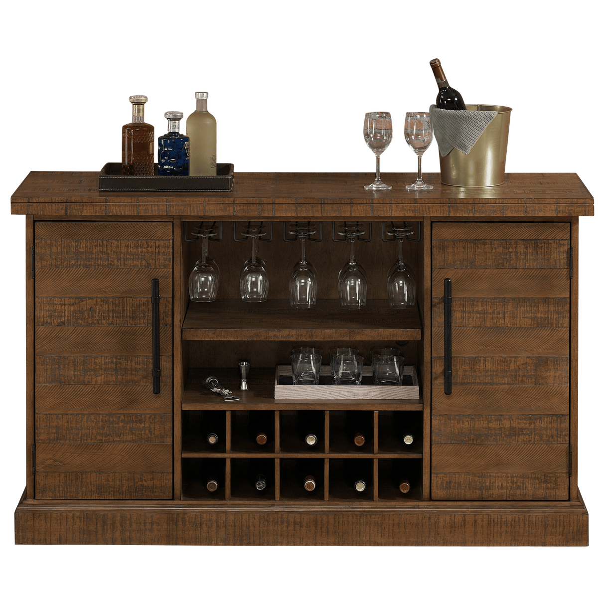 American Heritage Billiards Gateway Wine Cabinet (Reclaimed Wood)