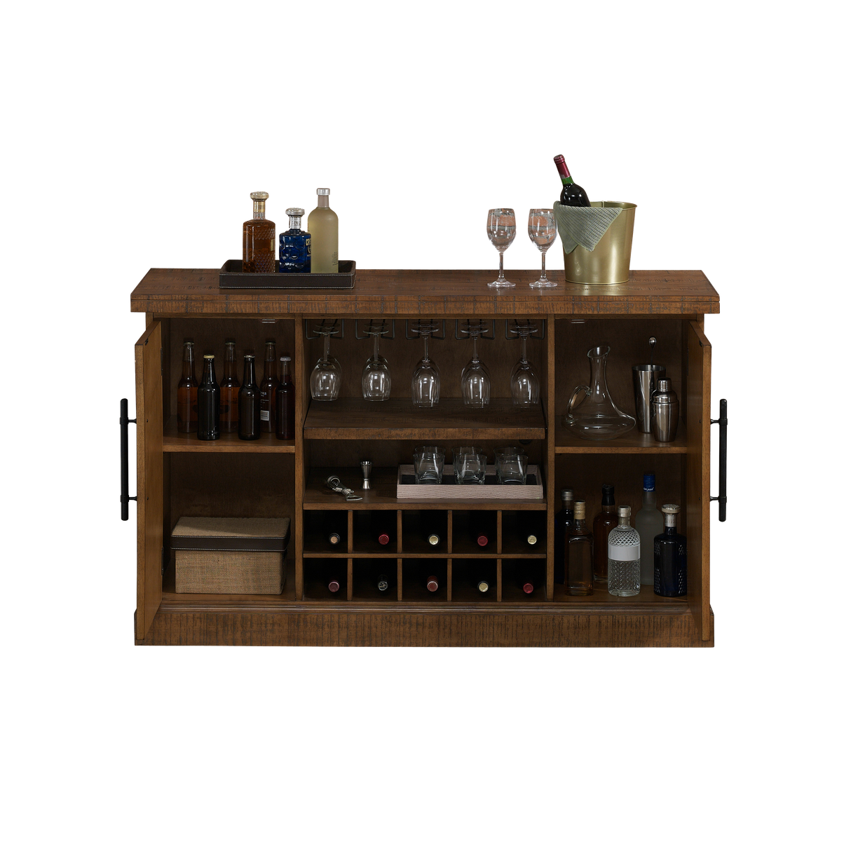 American Heritage Billiards Gateway Wine Cabinet (Reclaimed Wood)